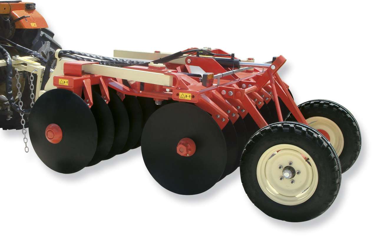 grada de discos semisuspendida sr 25 t con ruedas traseras
